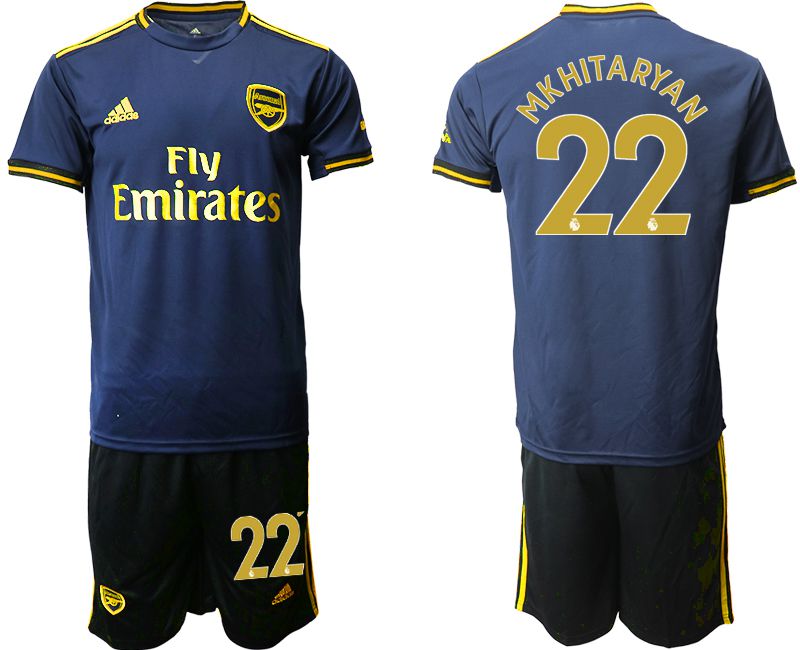 Men 2019-2020 club Arsenal away #22 blue Soccer Jerseys->arsenal jersey->Soccer Club Jersey